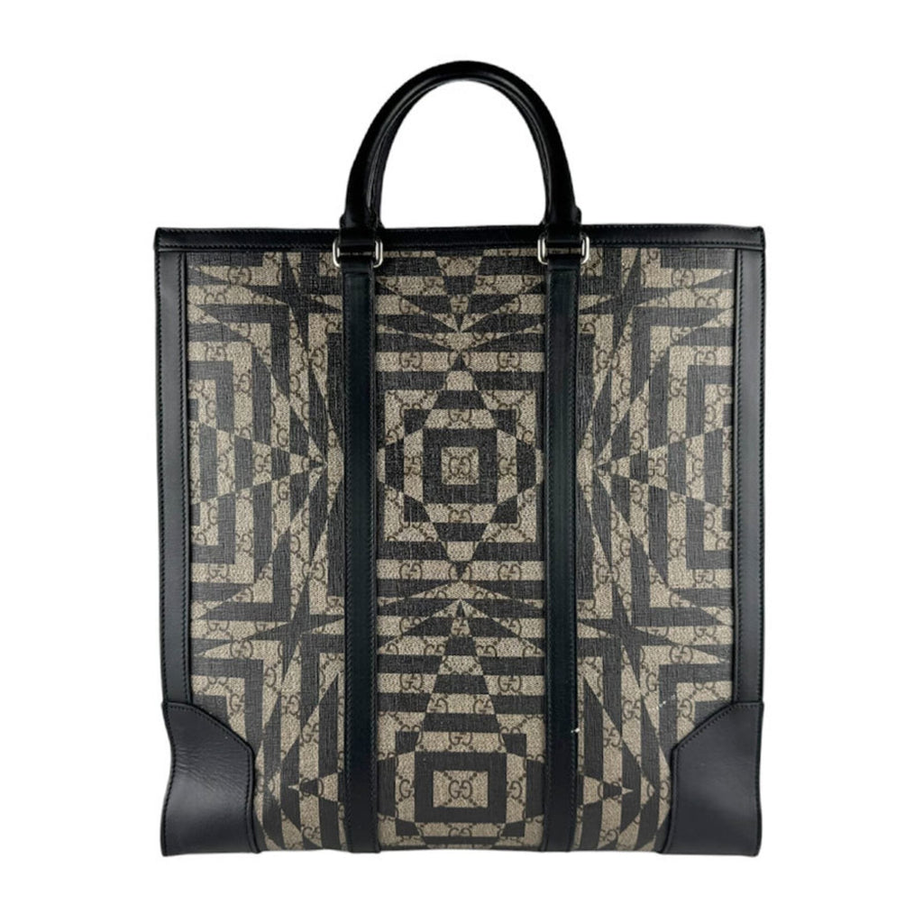 Gucci Black Brown Gg Supreme Handbag Shoulder Bag (Pre-Owned)