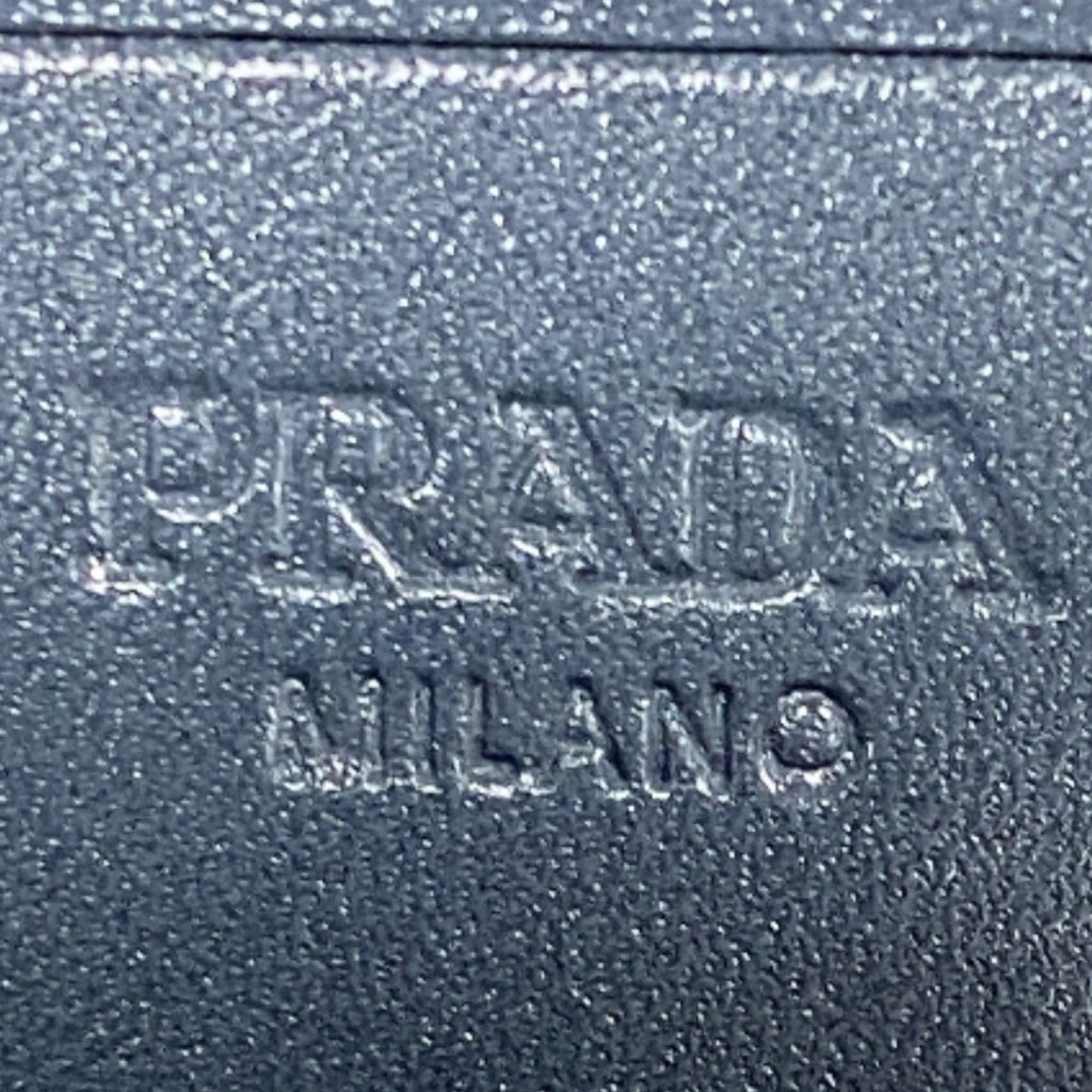 Prada Blue Leather Wallet (Bi-Fold)