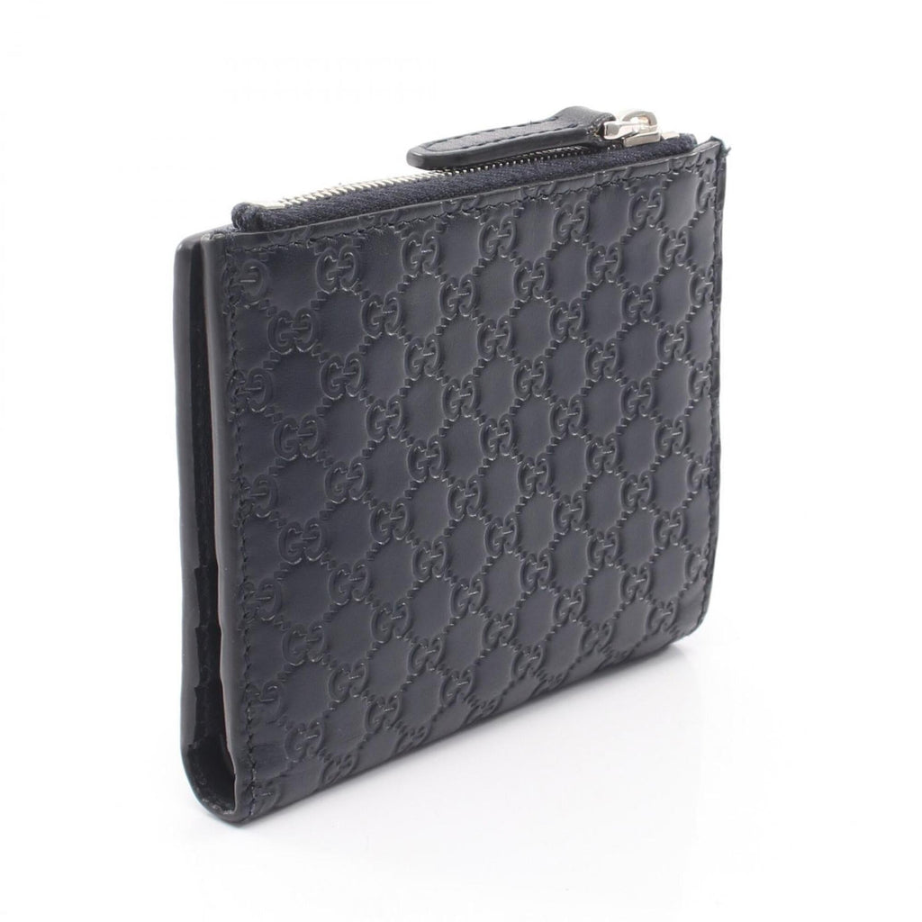 Gucci Navy Leather Wallet (Bi-Fold) (Pre-Owned)