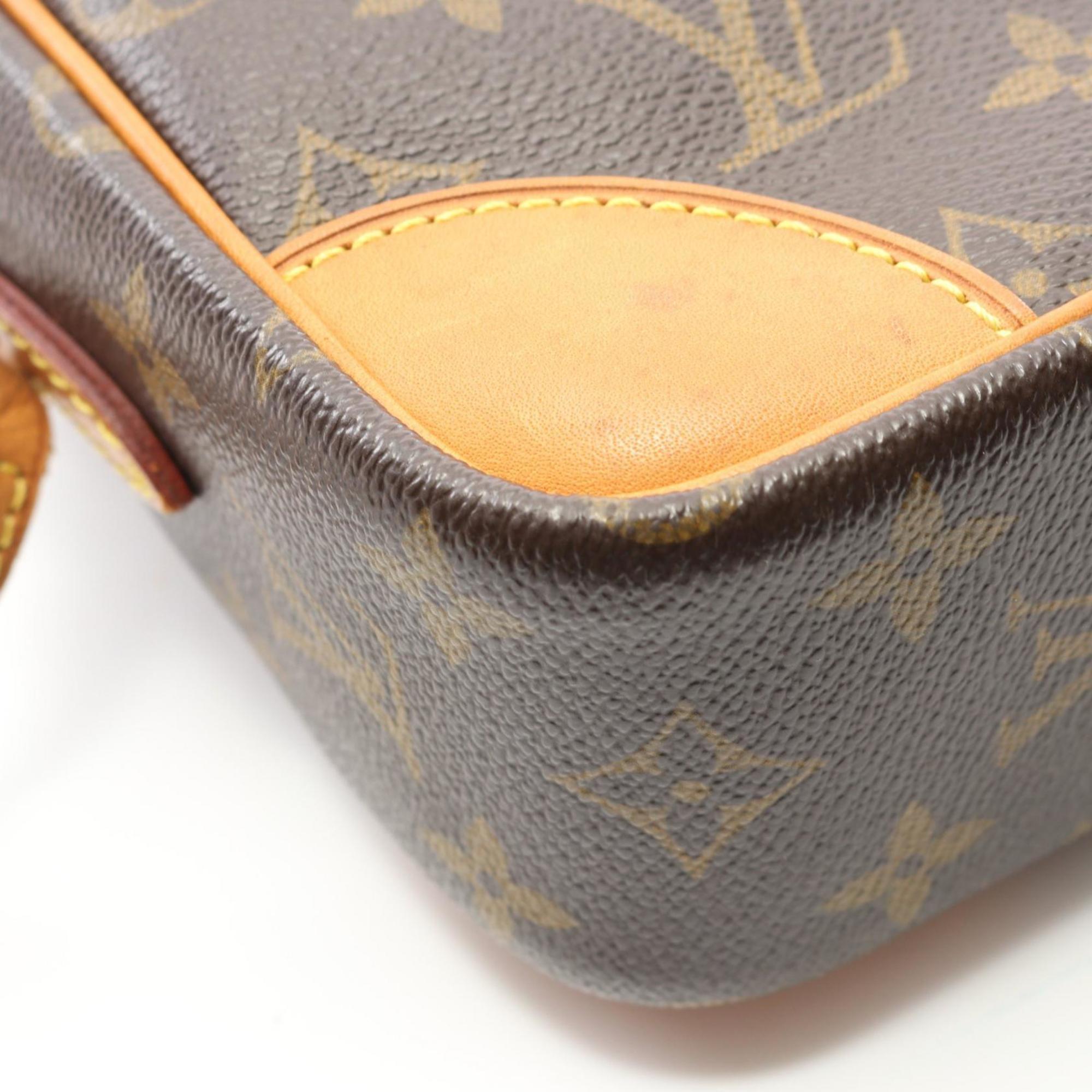 Louis Vuitton Brown Coated Canvas Shoulder Bag