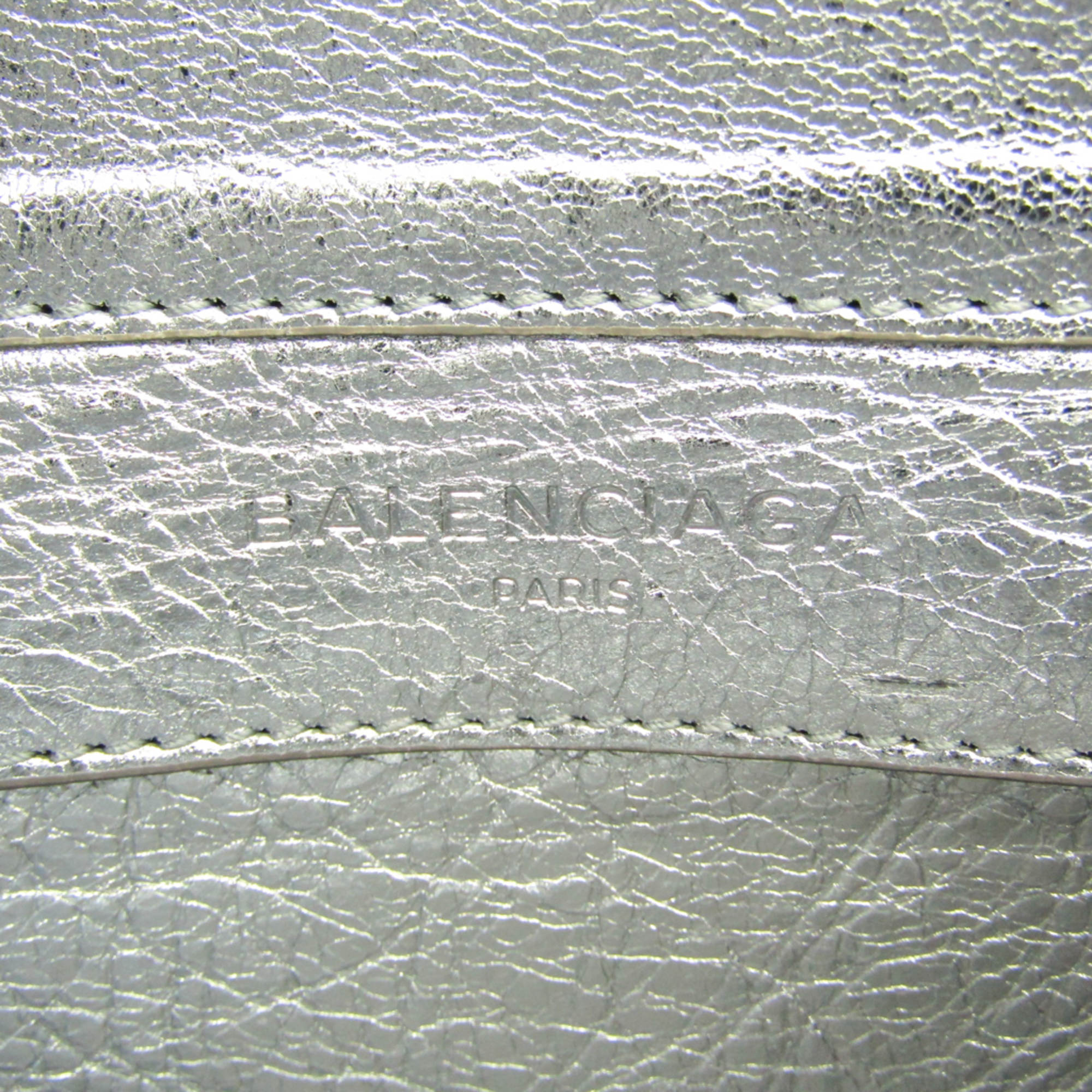 Balenciaga Silver Leather Shoulder