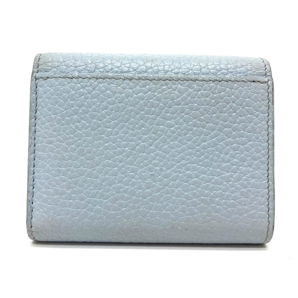 Louis Vuitton Blue Leather Wallet (Tri-Fold)