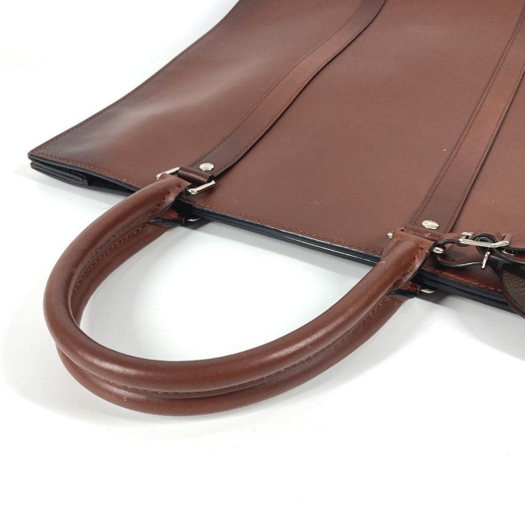 Louis Vuitton Brown Nomade Leather Briefcase Handbag Tote Bag