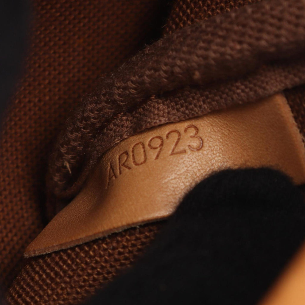 Louis Vuitton Brown Coated Canvas Leather Handbag Shoulder Bag