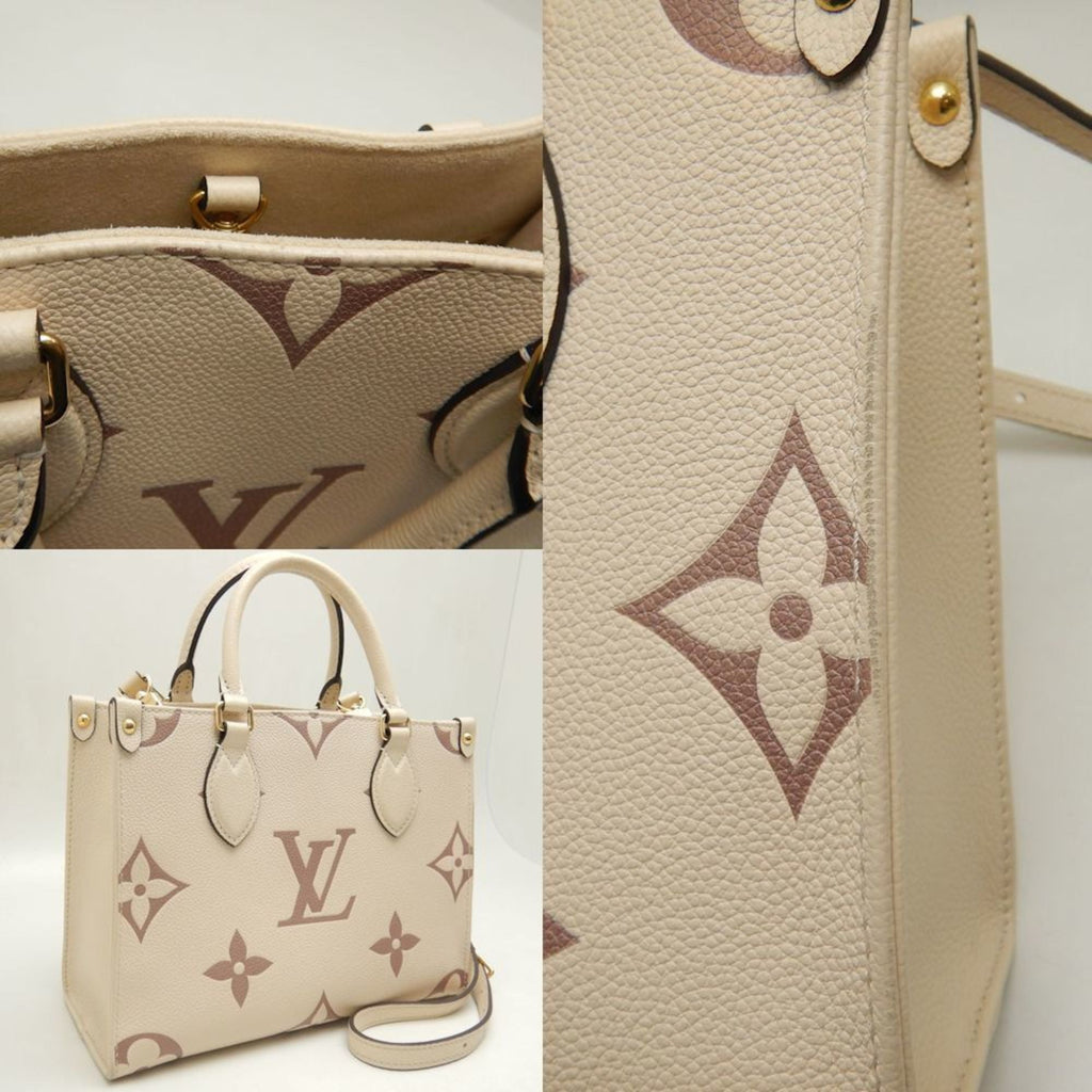 Louis Vuitton Cream Monogram Empreinte Tote Bag