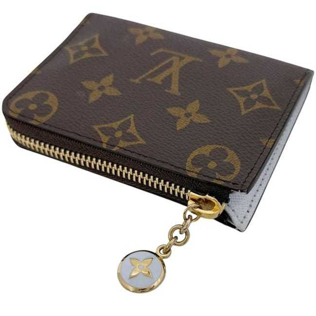Louis Vuitton Brown Light Blue Monogram Monogram Wallet