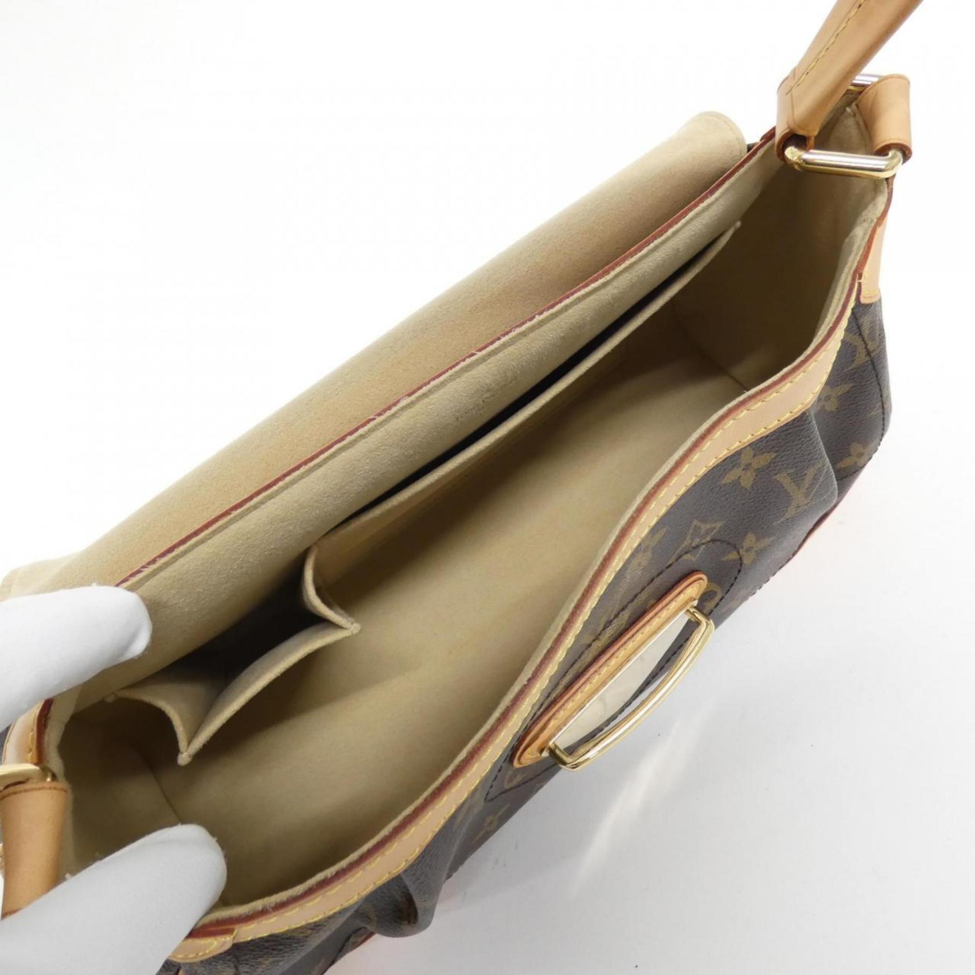 Louis Vuitton Marron Coated Canvas Shoulder Bag