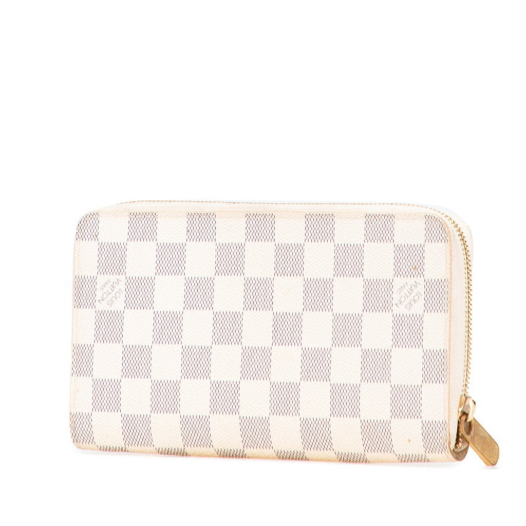 Louis Vuitton Damier Azur Azur Pvc Leather Long Wallet