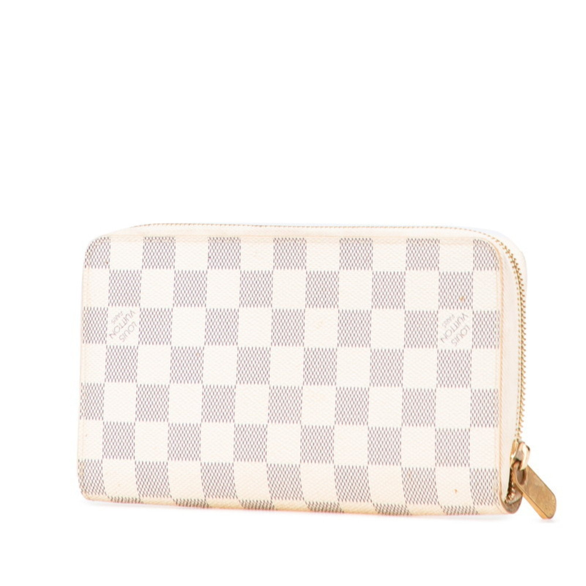 Louis Vuitton Damier Azur Azur Pvc Leather Long Wallet