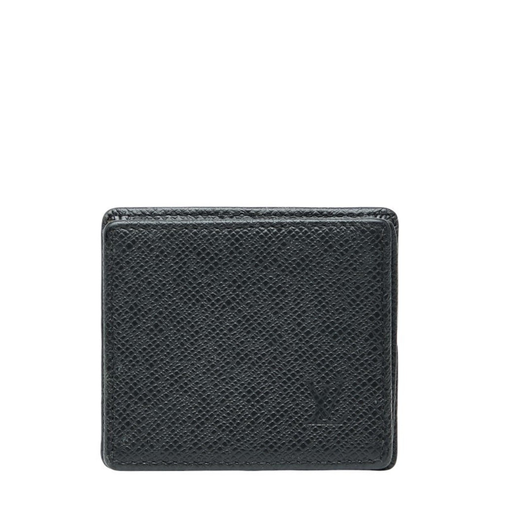 Louis Vuitton Ardoise Black Taiga Leather Coin Purse/Coin Case