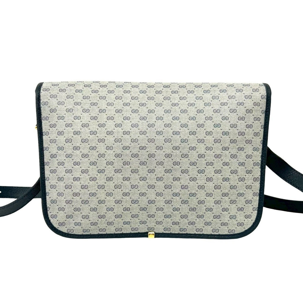 Gucci Navy Pvc Leather Pochette Shoulder Bag (Pre-Owned)