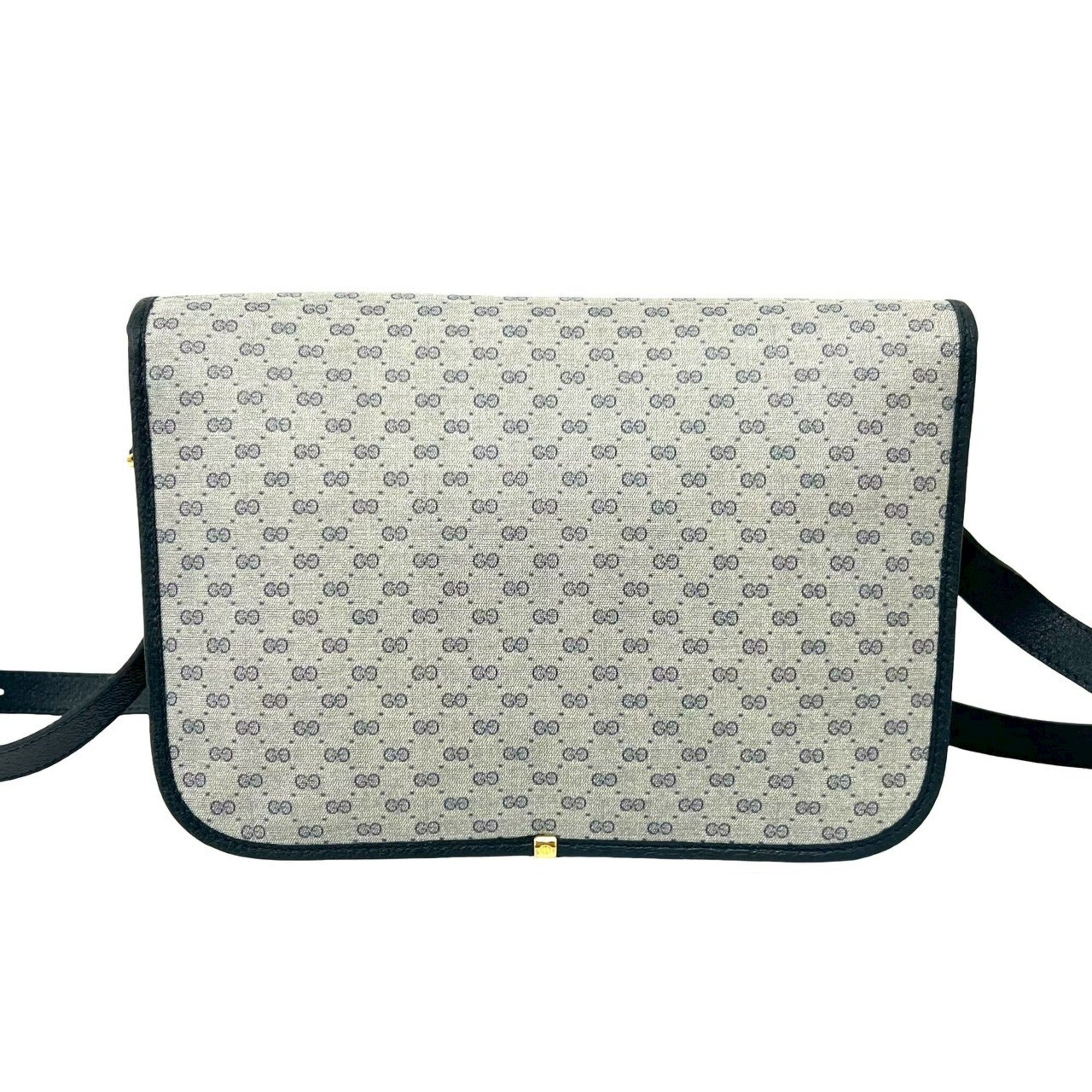 Gucci Navy Pvc Leather Pochette Shoulder Bag (Pre-Owned)