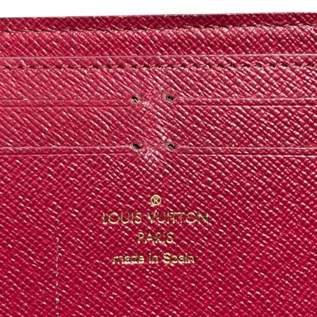 Louis Vuitton Brown Fuchsia Pink Monogram Long Wallet