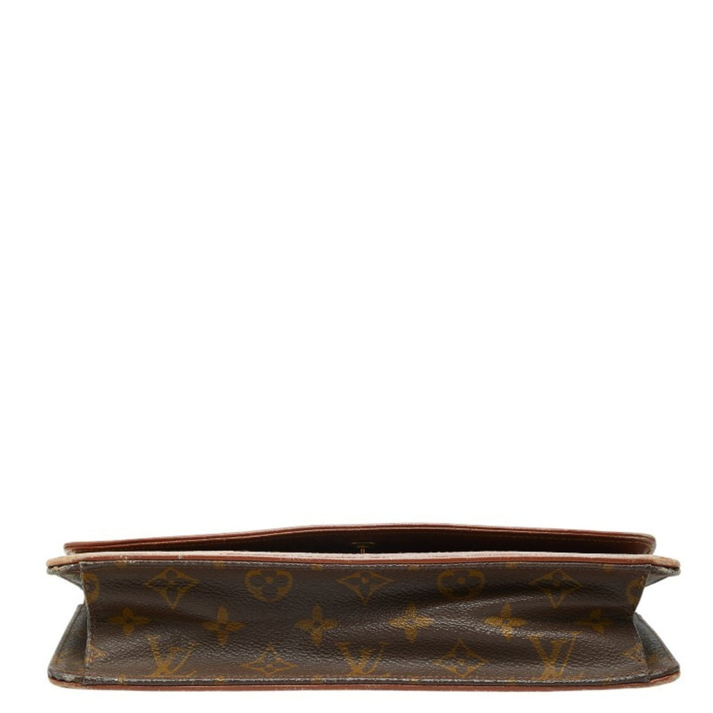 Louis Vuitton Brown Pvc Leather Clutch Bag Pochette