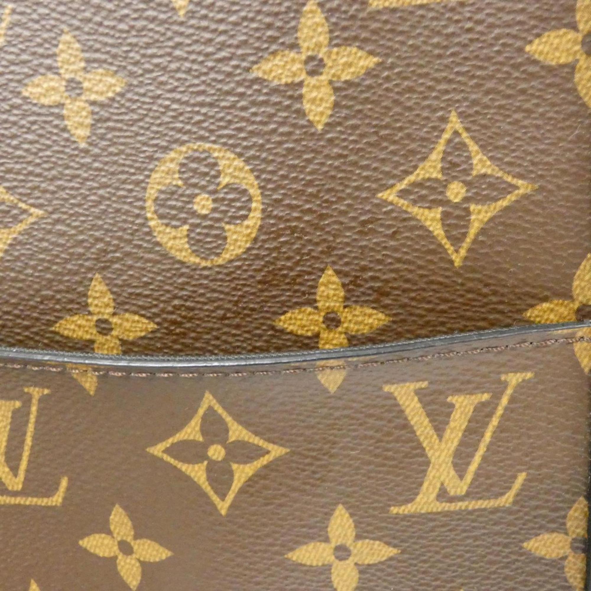 Louis Vuitton Marron Coated Canvas Handbag