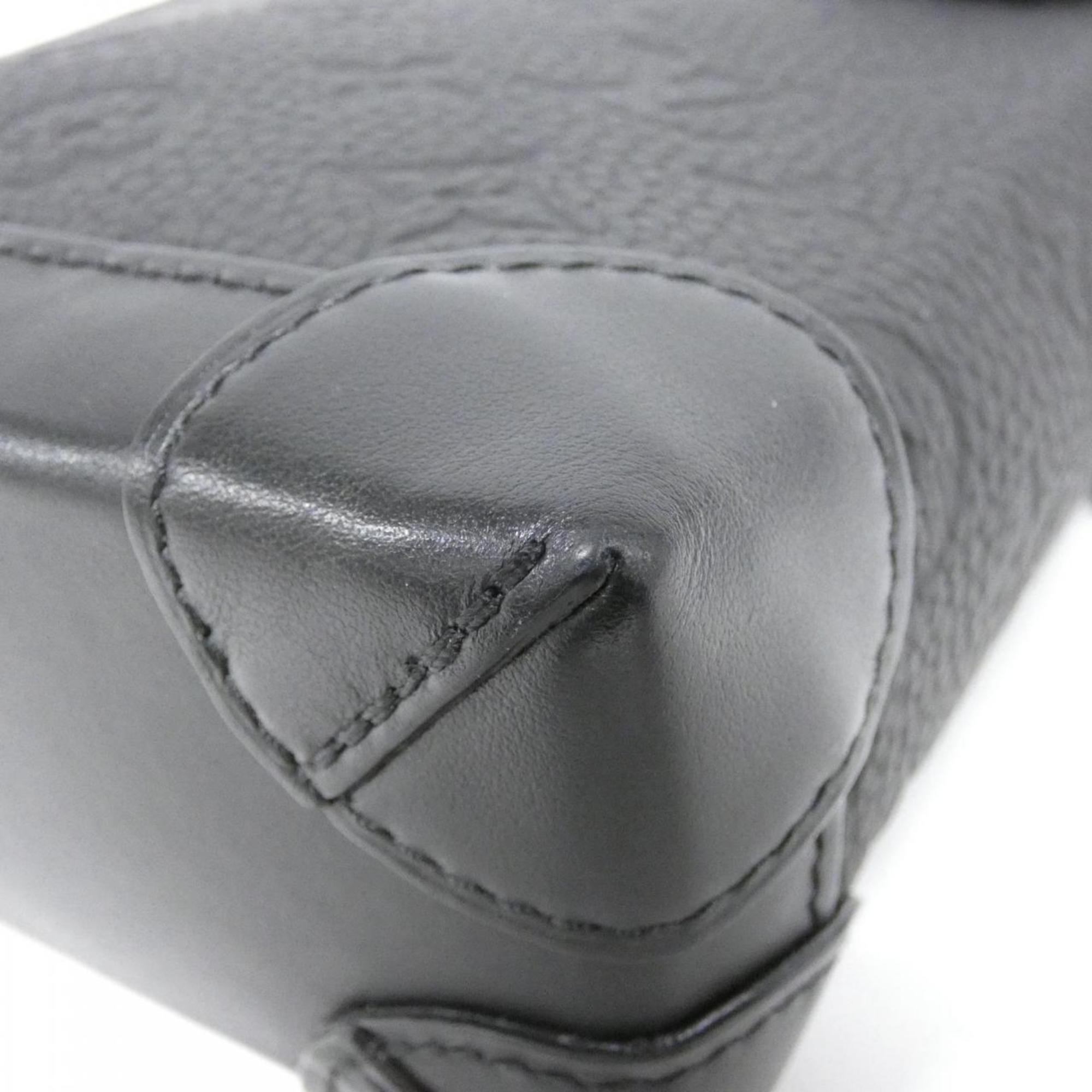 Louis Vuitton Black Leather Shoulder Bag