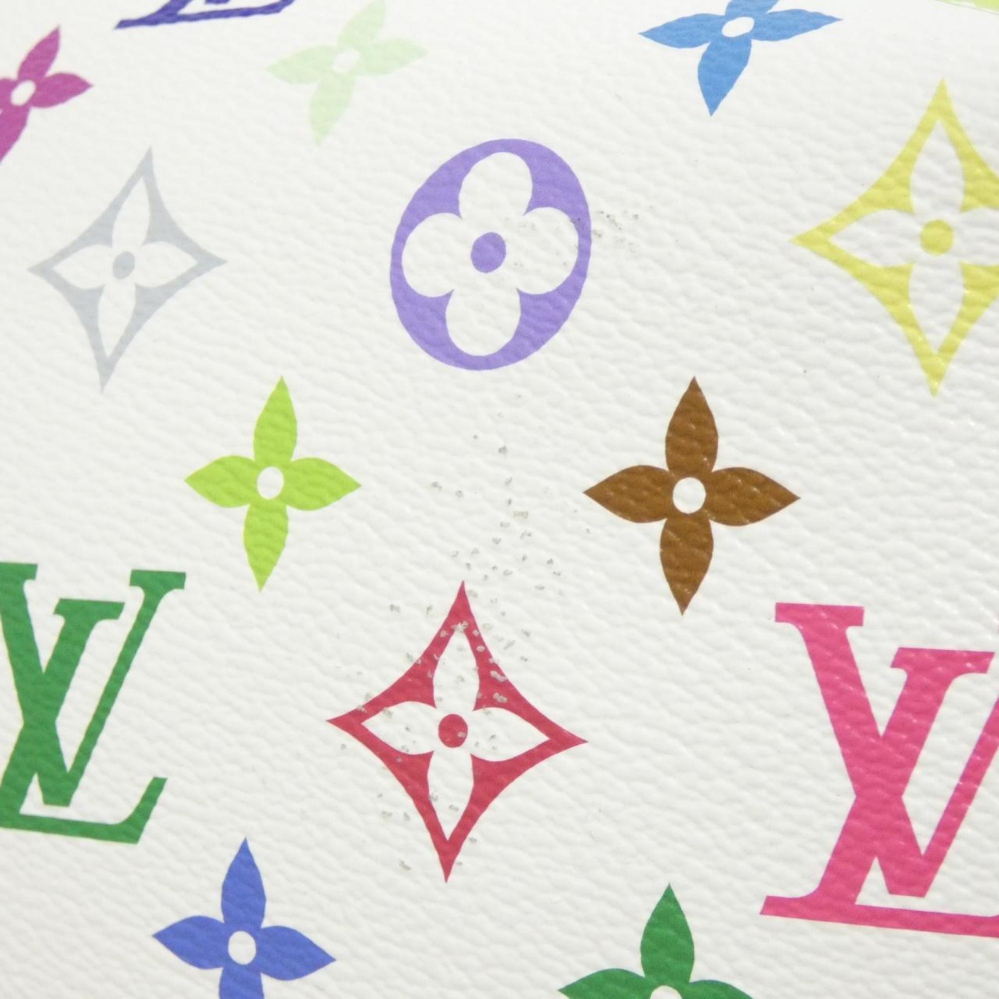 Louis Vuitton Monogram Multicolore White Coated Canvas Boston Bag