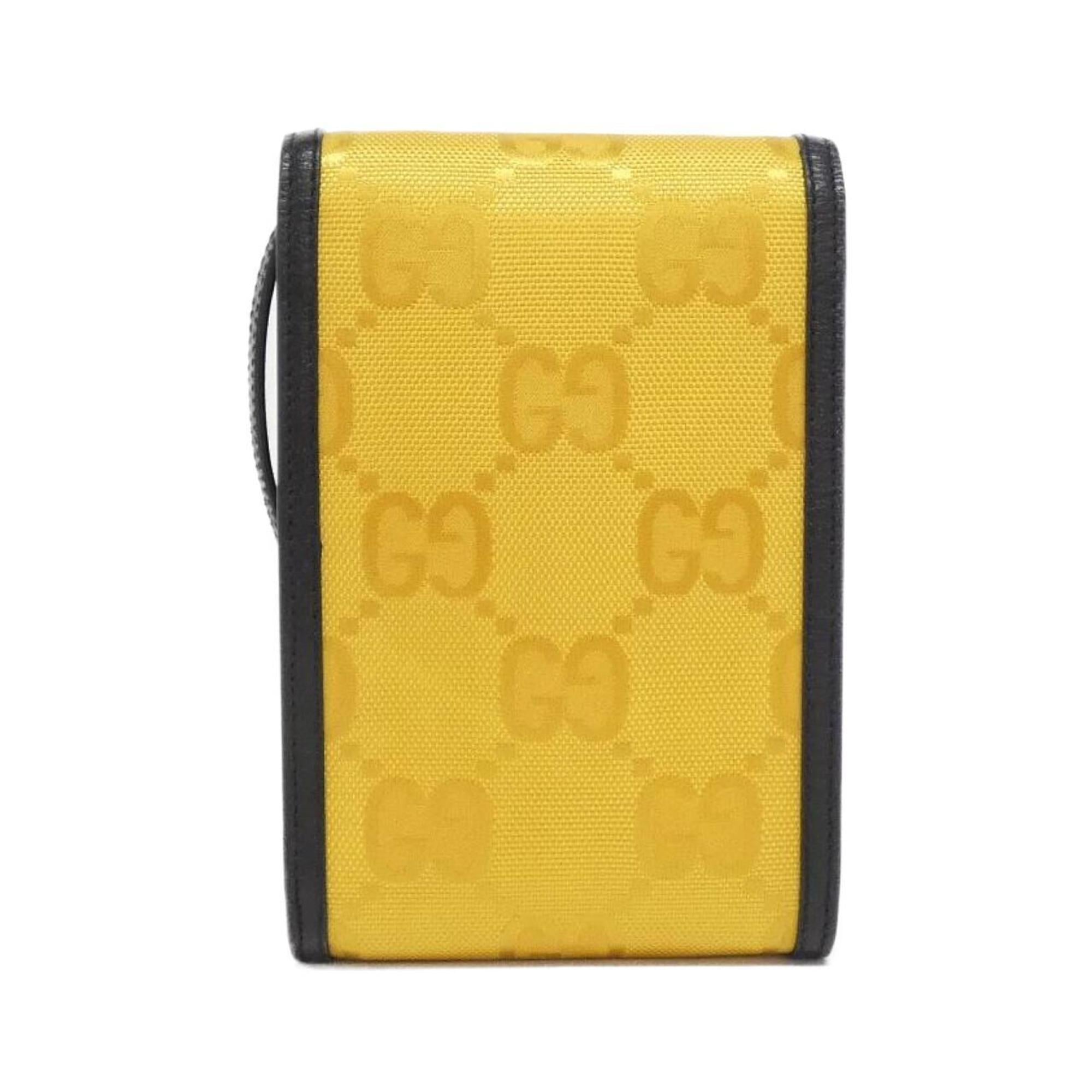 Gucci Yellow Nylon Leather Handbag (Pre-Owned)