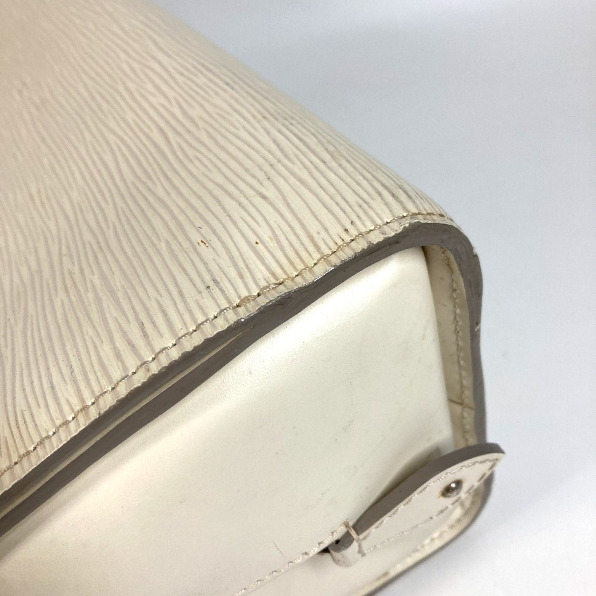 Louis Vuitton Lv Off White White Epi Leather Boston Bag Handbag Shoulder Bag