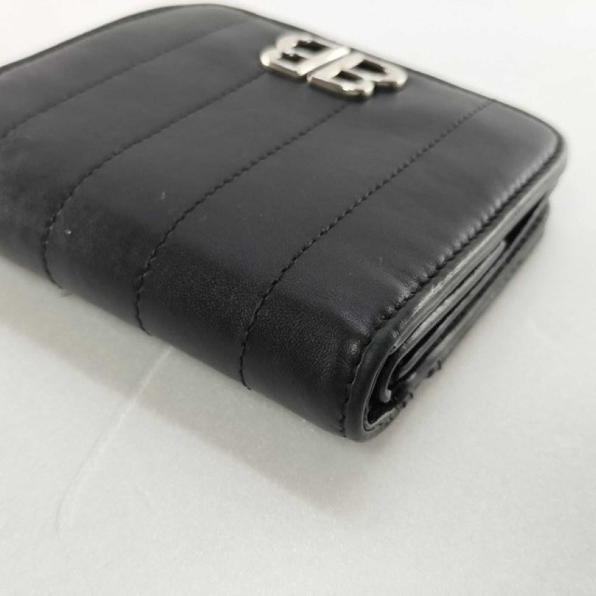 Balenciaga Black Leather Wallet (Bi-Fold)