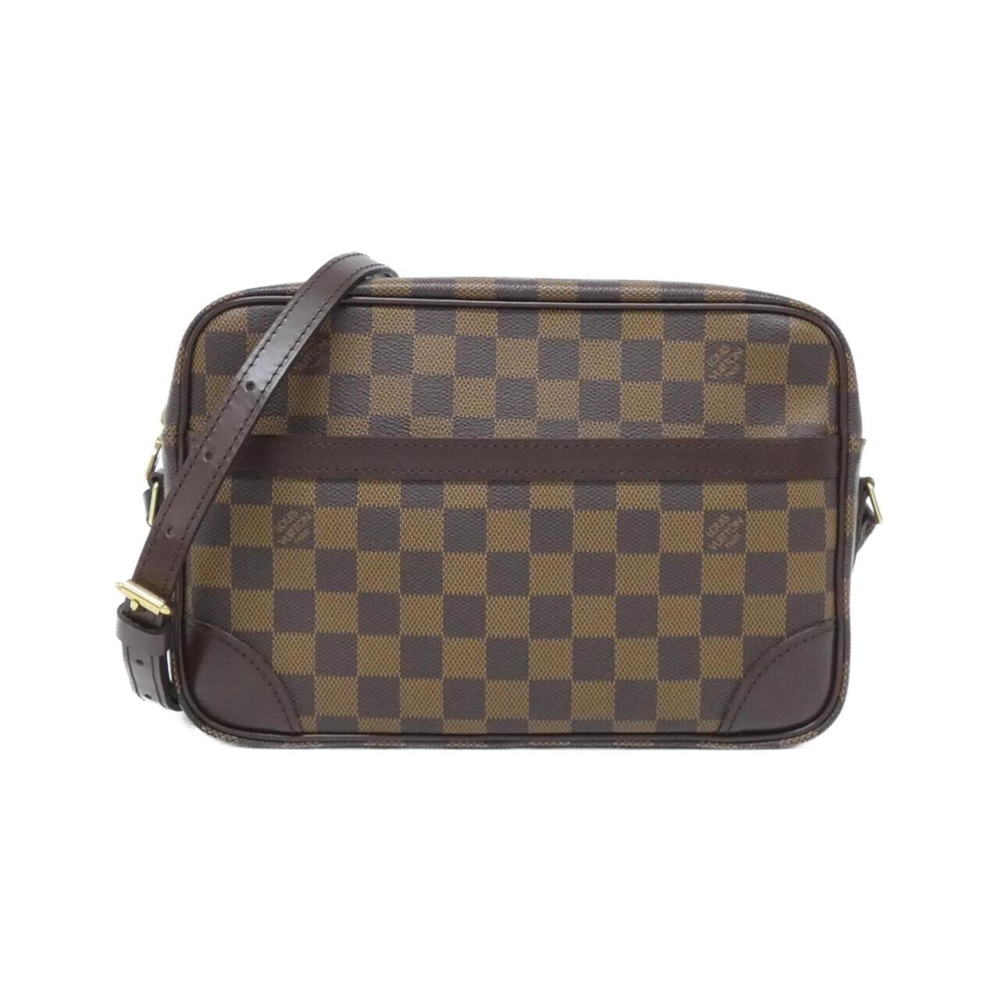 Louis Vuitton Brown Coated Canvas Shoulder Bag
