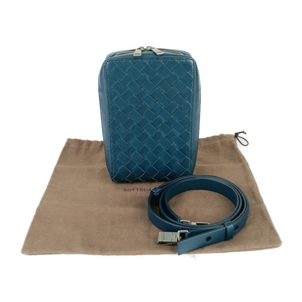 Bottega Veneta Blue Intrecciato Handbag Shoulder Bag Tote Bag