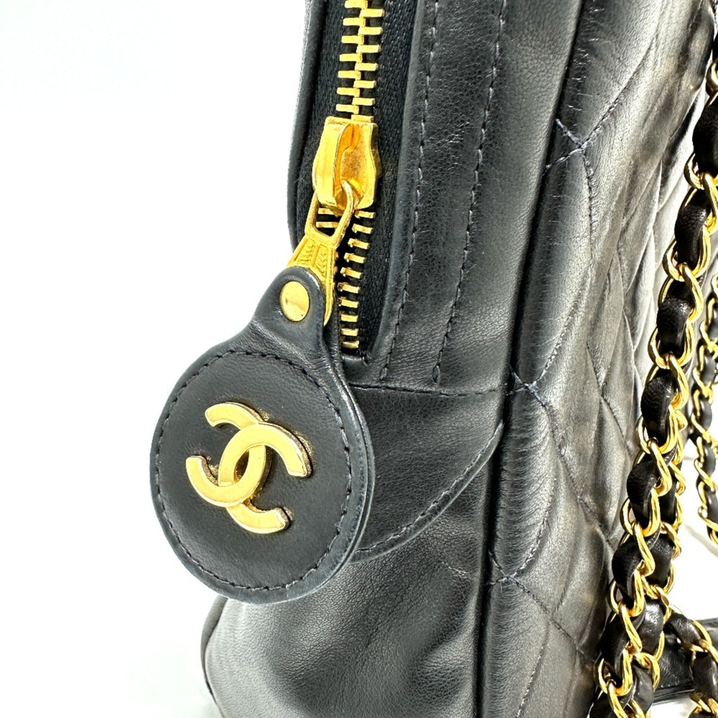 Chanel Black Leather Shoulder Bag