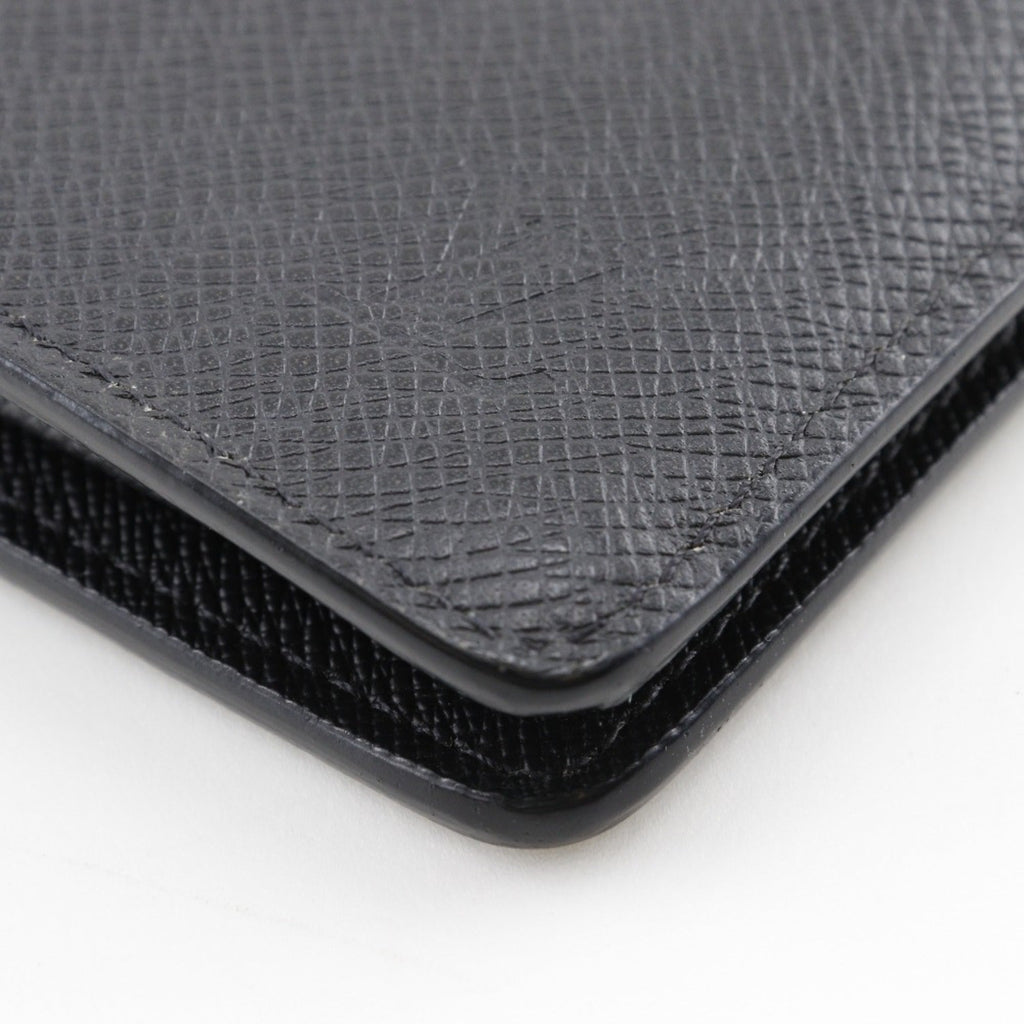 Louis Vuitton Taiga Black Noir Taiga Leather Long Wallet