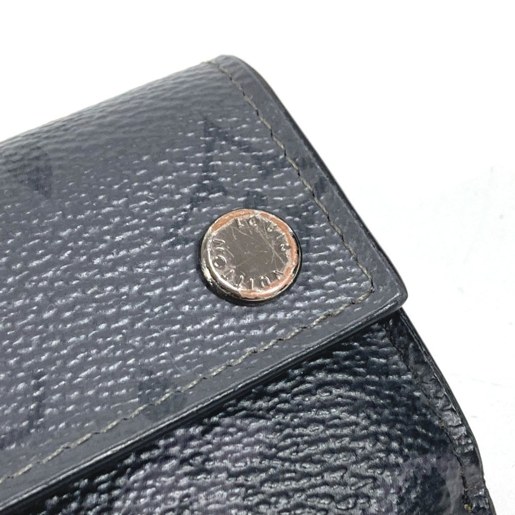 Louis Vuitton Black Gray Monogram Eclipse Canvas Wallet (Tri-Fold)
