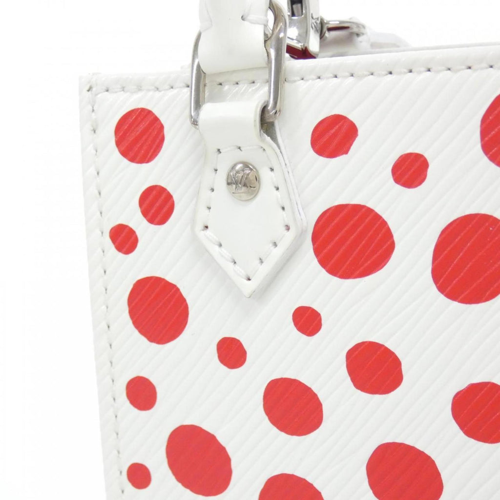 Louis Vuitton Epi Blanc Rouge Leather Handbag