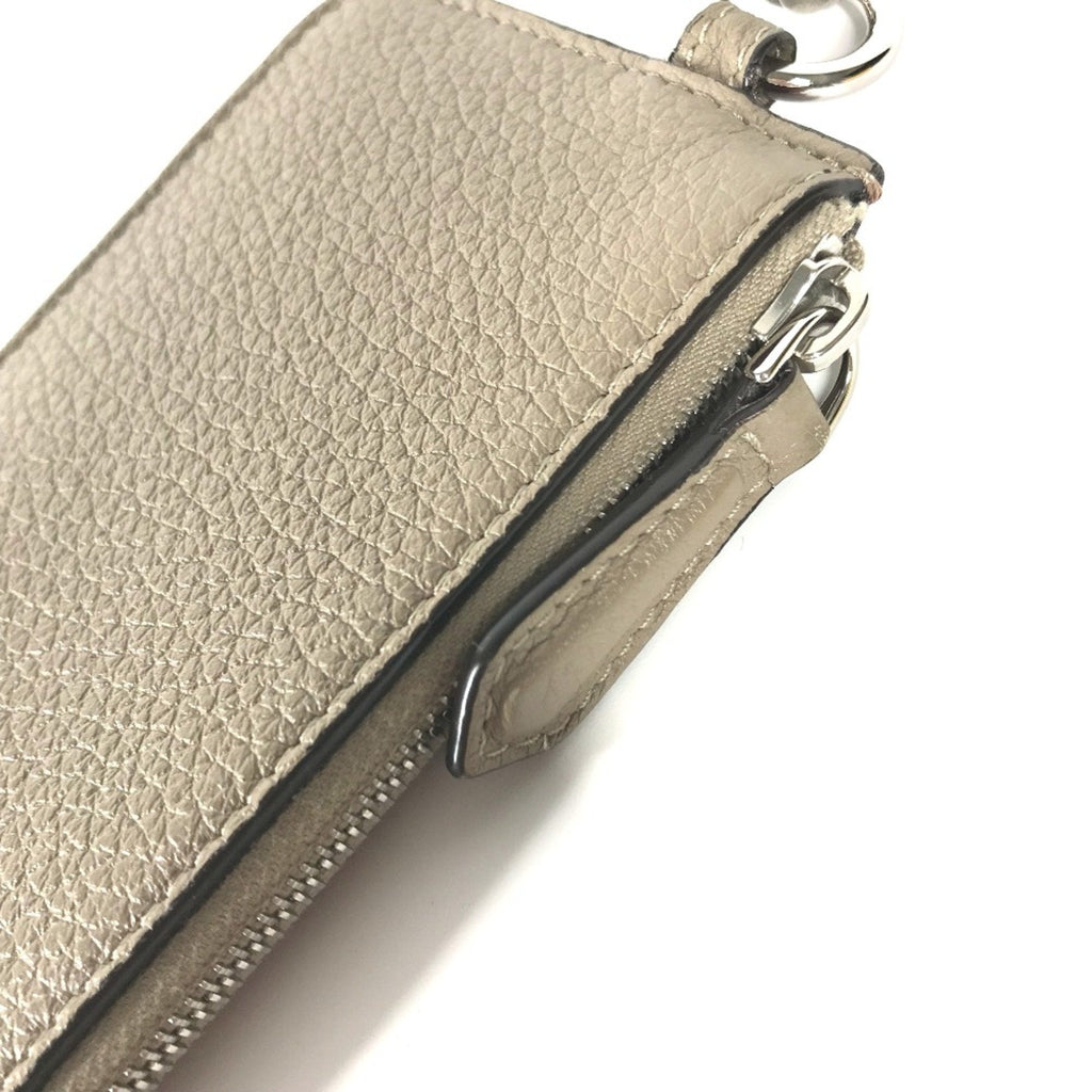 Fendi Beige Leather Coin Purse/Coin Case