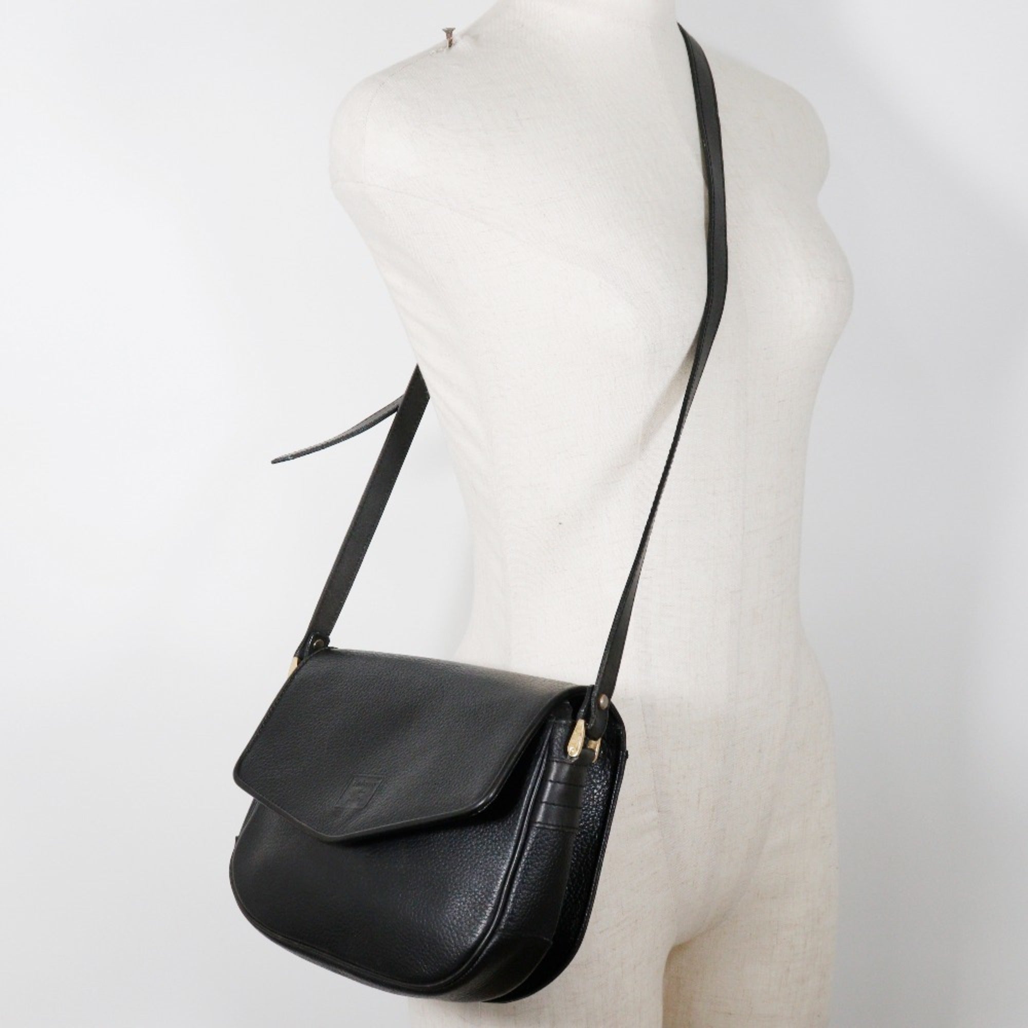Burberry Black Leather Shoulder Bag