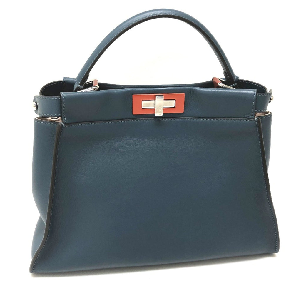 Fendi Blue Leather Handbag