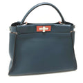 Fendi Blue Leather Handbag