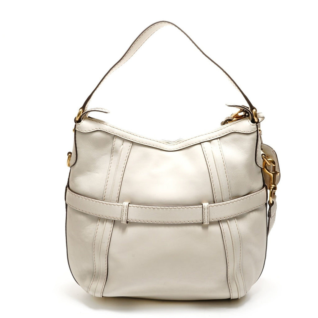 Gucci White Shoulder Bag Tote Bag (Pre-Owned)