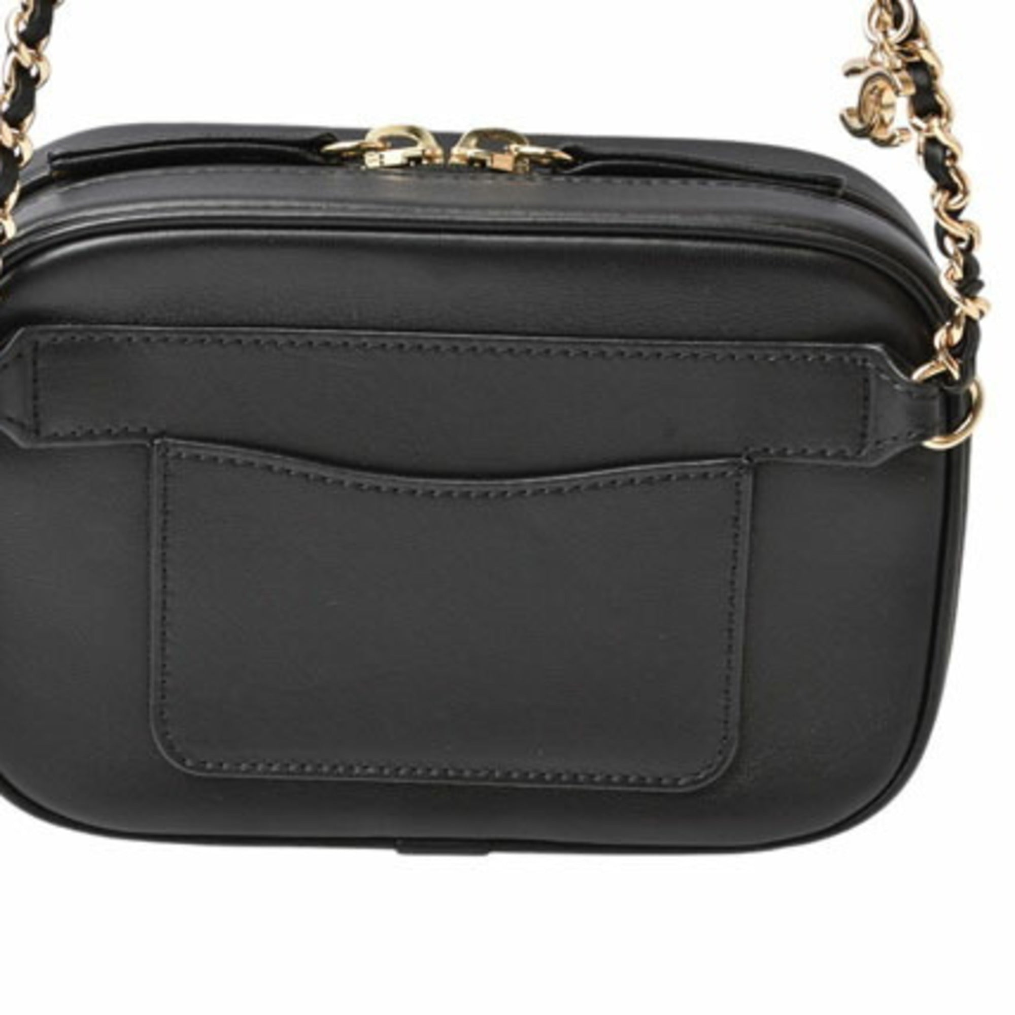Chanel Black Leather Shoulder Bag