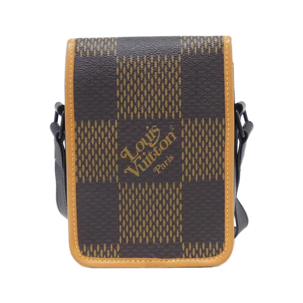 Louis Vuitton Brown Dark Brown Coated Canvas Shoulder Bag
