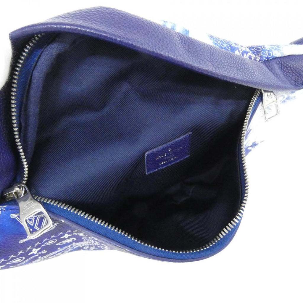 Louis Vuitton Monogram Blue Leather Shoulder Bag