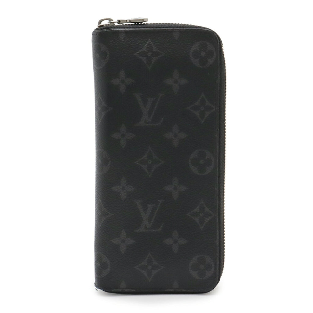 Louis Vuitton Black Gray Monogram Eclipse Monogram Eclipse Long Wallet