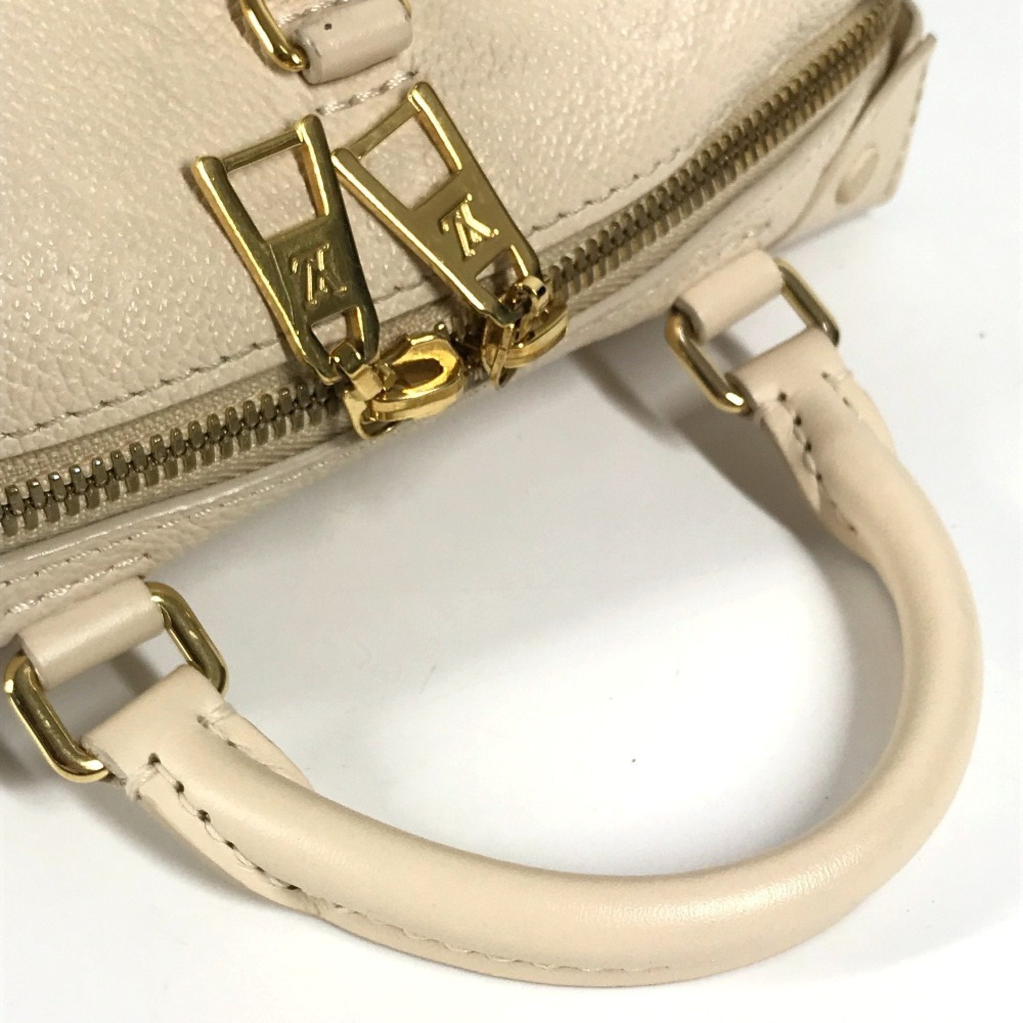 Louis Vuitton White Monogram Empreinte Handbag