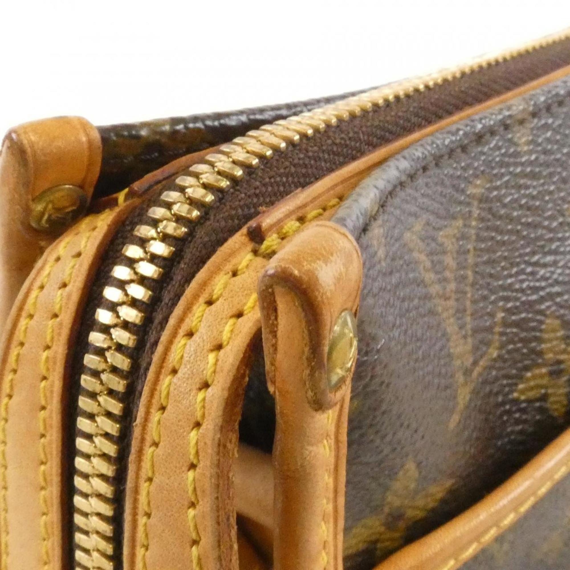 Louis Vuitton Brown Coated Canvas Shoulder Bag