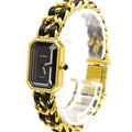 Chanel Premiere Rock Quartz Watch Plated Metal And Leather Watch