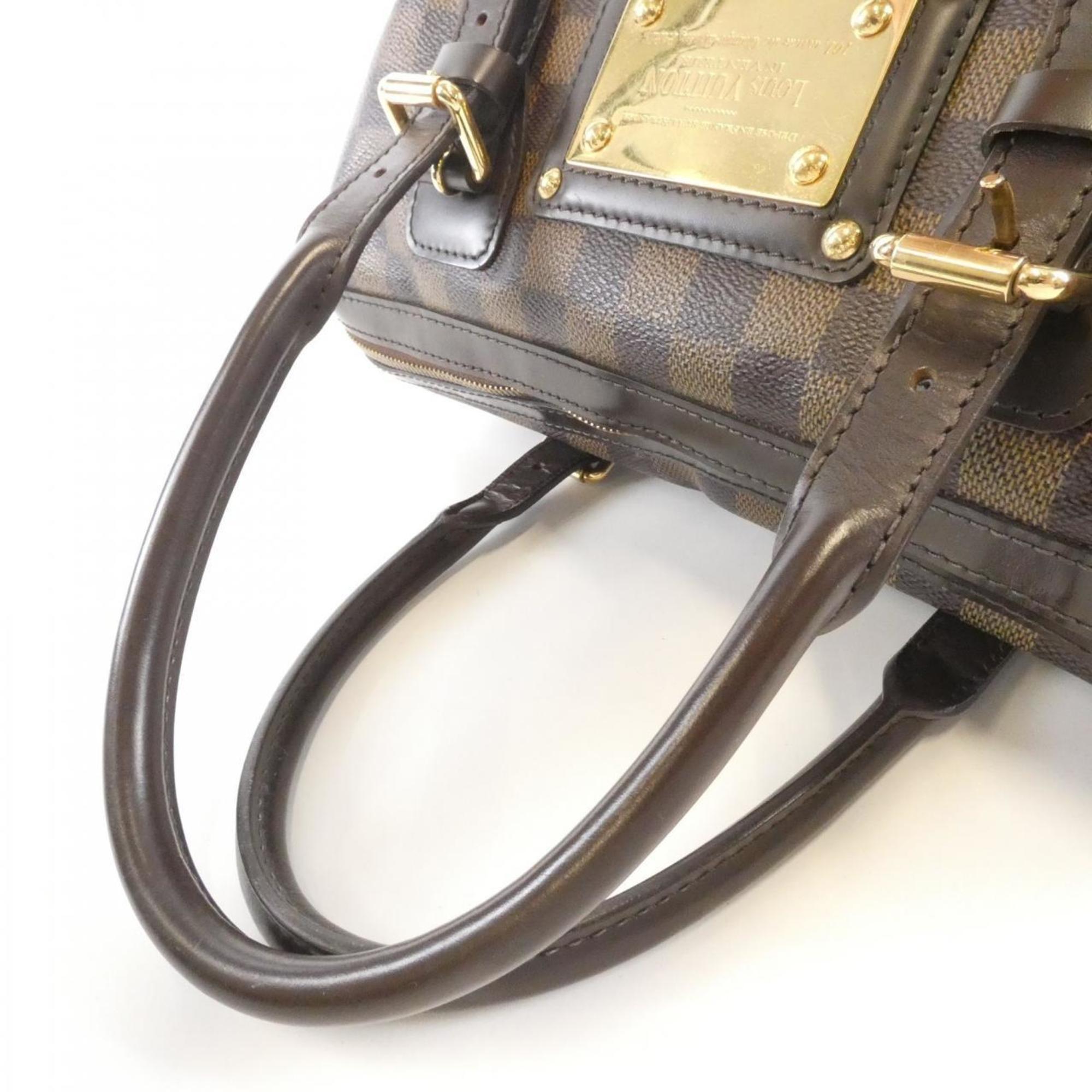 Louis Vuitton Brown Coated Canvas Handbag
