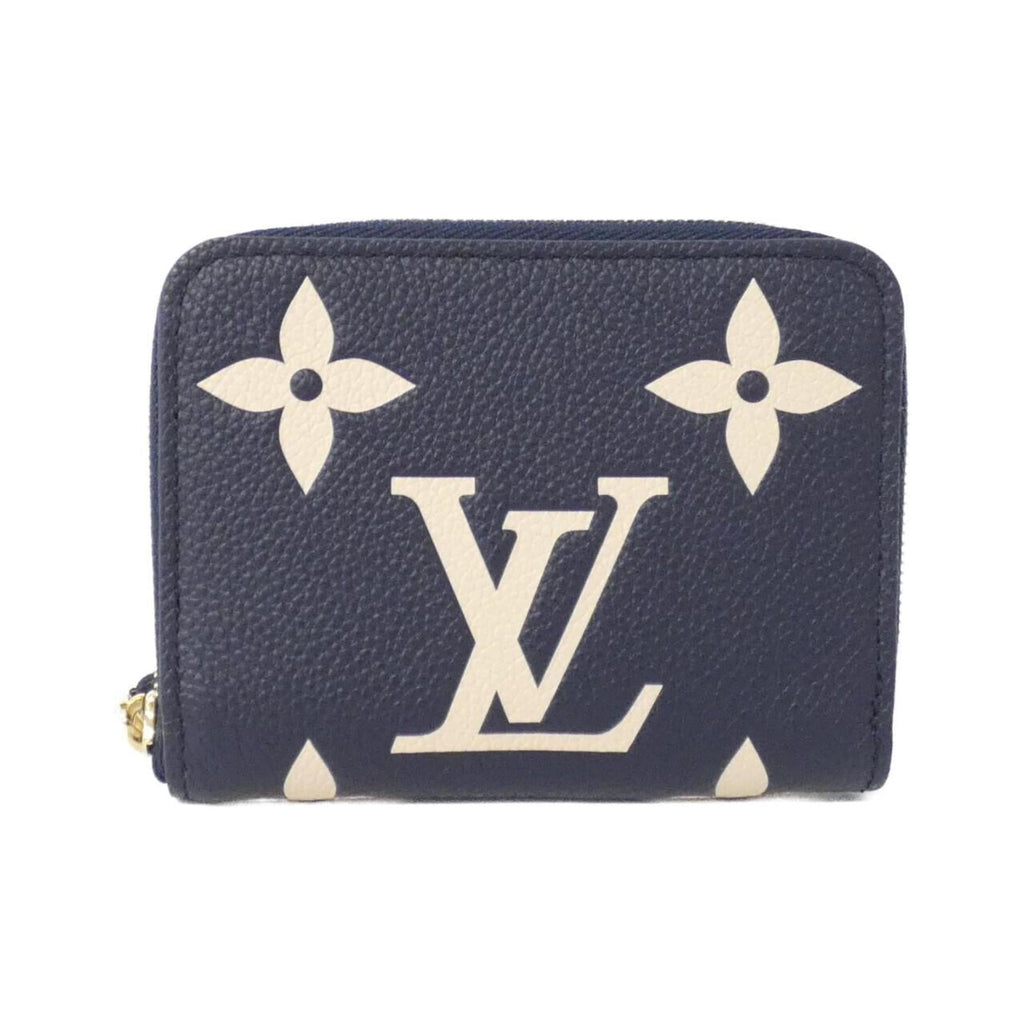 Louis Vuitton Bicolor Cream Monogram Navy Monogram Empreinte Leather Coin Purse/Coin Case