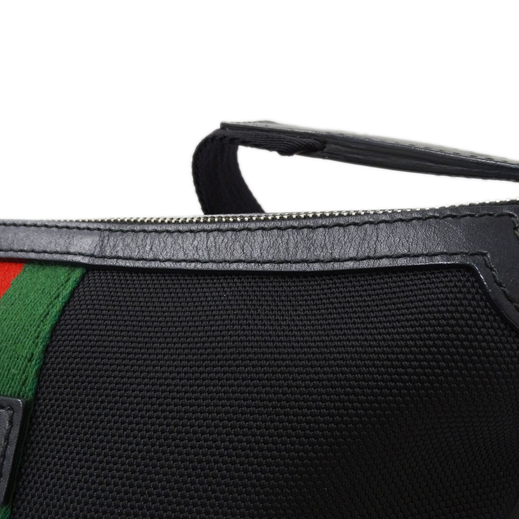 Gucci Black Nylon Handbag Shoulder Bag (Pre-Owned)