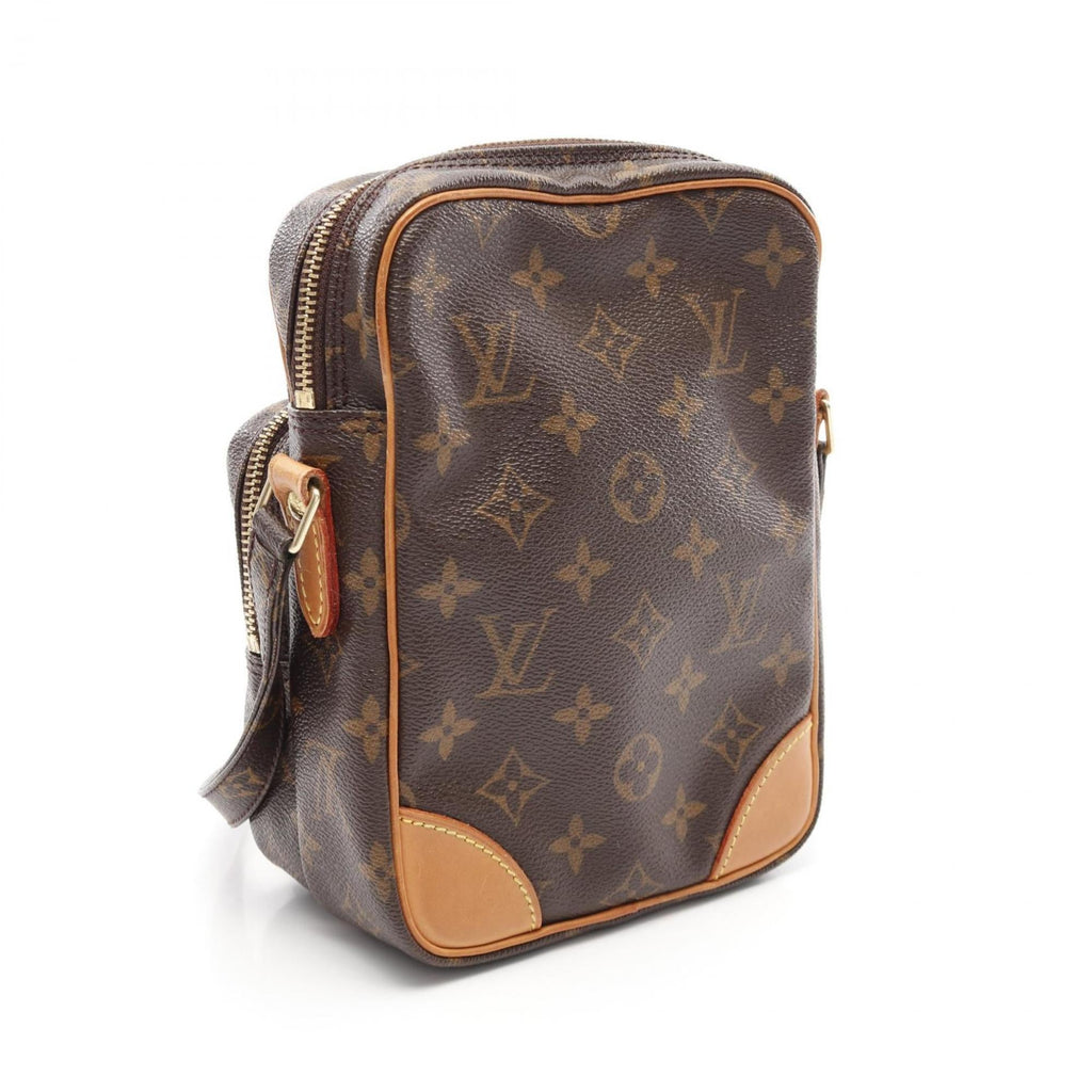 Louis Vuitton Brown Monogram Coated Canvas Leather Pvc Shoulder Bag