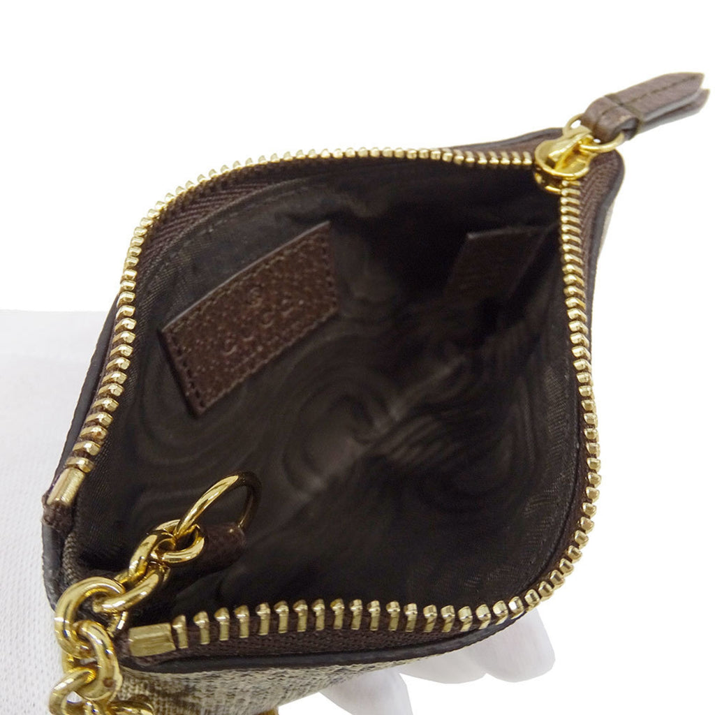 Gucci Brown Gg Supreme Coin Purse/Coin Case (Pre-Owned)