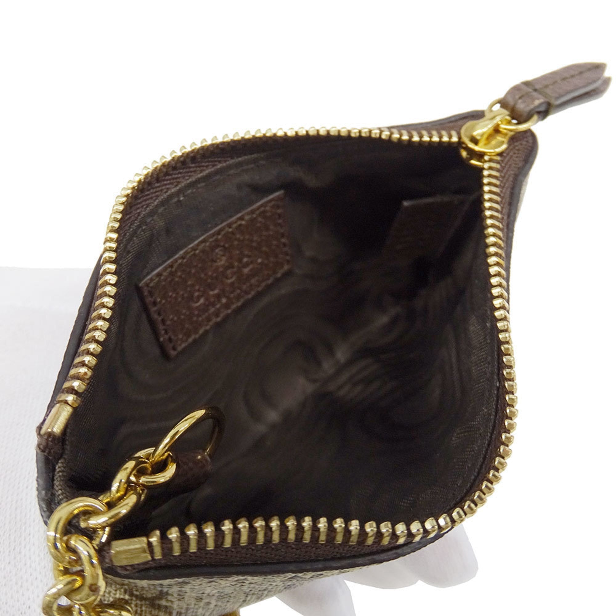 Gucci Brown Gg Supreme Coin Purse/Coin Case (Pre-Owned)