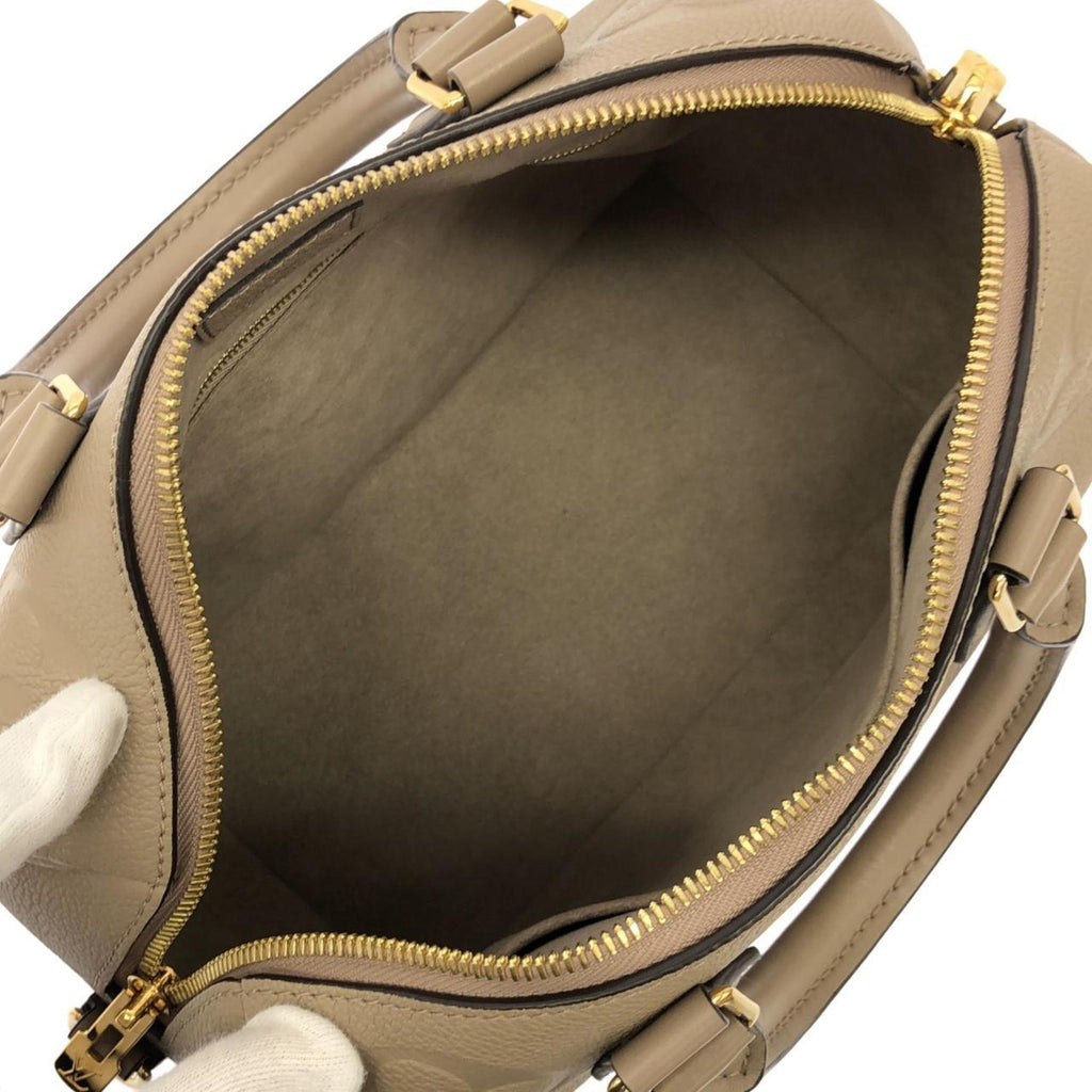 Louis Vuitton Monogram Empreinte Tourterelle Leather Boston Bag