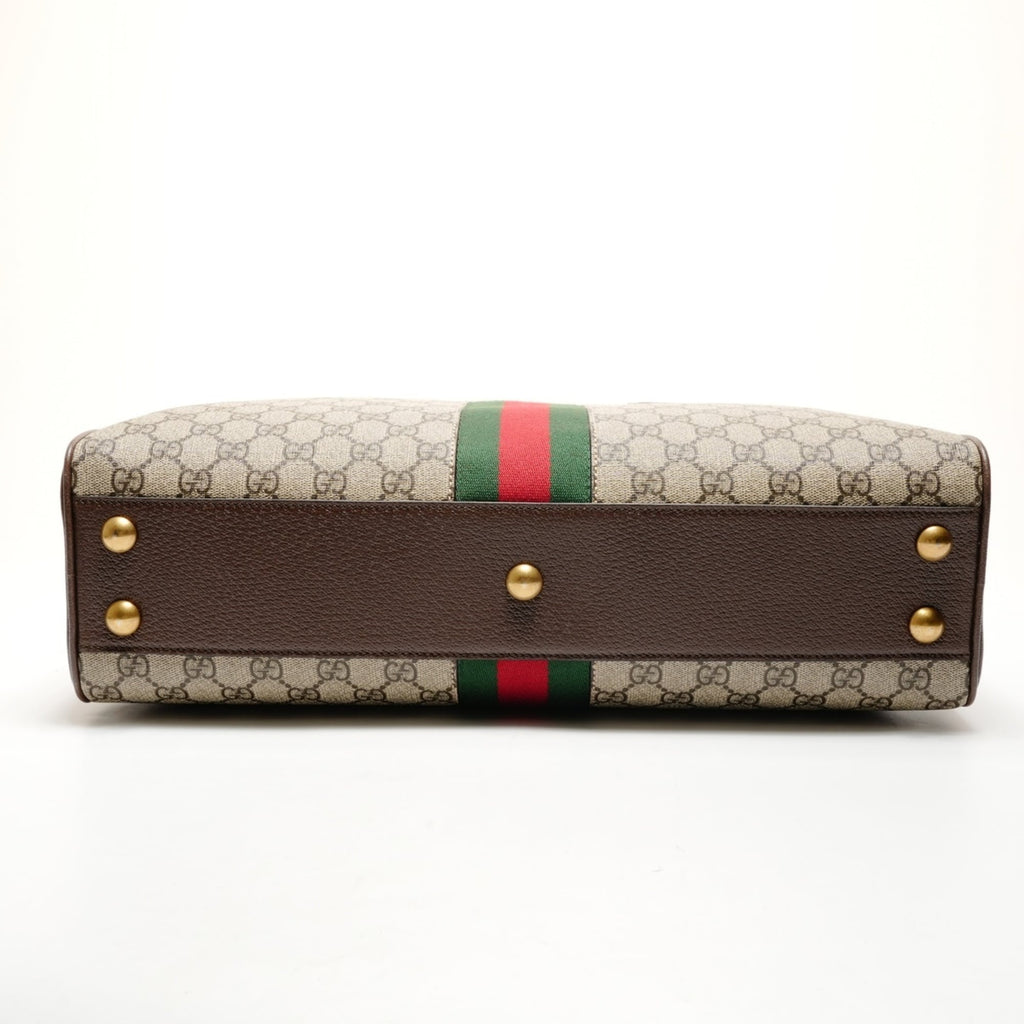 Gucci Brown Boston Bag Handbag (Pre-Owned)